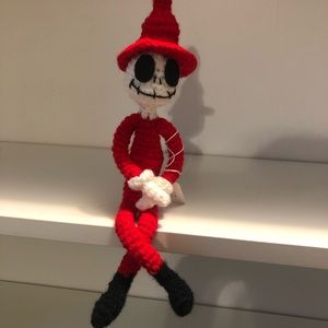 100% Handmade Crocheted Skeleton